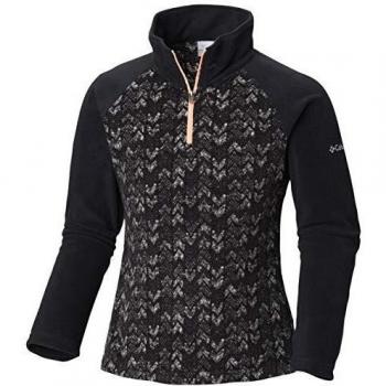 Columbia Sudadera de Fleece para Niña Glacial II, Talla S, Diseño Black Arrows Print