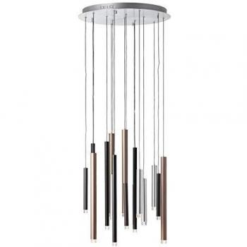 Brilliant Living Cembalo LED-Pendelleuchte in Braun/Kaff