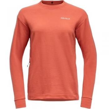 Devold of Norway Everyday Crew Damen – Orange, Größe M, Merinoull