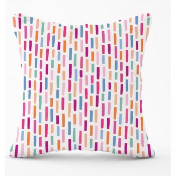 Vertical Abstract Brush Pattern Outdoor Cushion