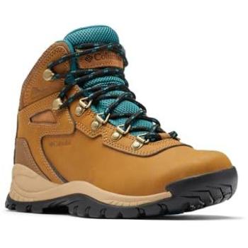Women’s Columbia Newton Ridge Plus Waterproof Boots in Brown and Turquoise, 40