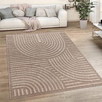 Tappeto da Esterno e Interno 80x150 cm, Monocolore Beige, Design Moderno