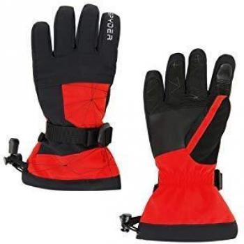 Guanti invernali Spyder Overweb nero rosso bambino
