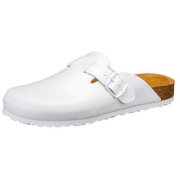 CLG LICO Bioline Clog Herren Hausschuh, weiß, 44
