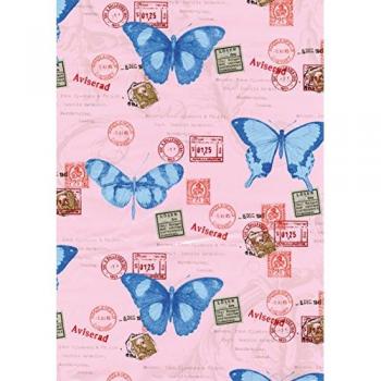Fablon Pink Butterfly Adhesive Film