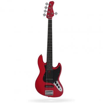 Bajo Marcus Miller V3P‑5 en Tonalidad Roja Satinada