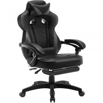 Sedia Gaming Woltu Ecopelle Reclinazione 90°‑145°, Peso Max 150 kg