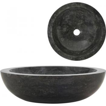 Évier rond marbre noir 40 cm