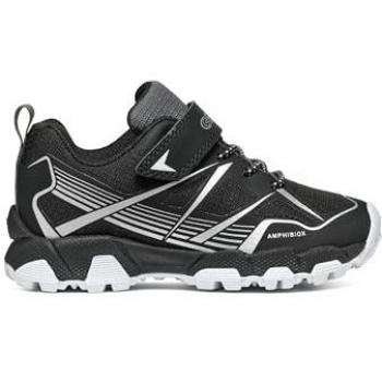 Geox Magnetar B Abx Kinder Freizeitschuhe Schwarz