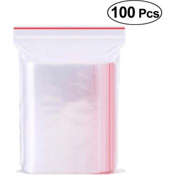 100pcs Resealable Storage Bags for Food and Snacks