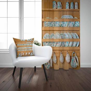 Set de Accesorios de Cocina: Estante, Cortina y Funda