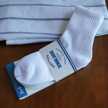 Coton doux chaussettes enfant – set scolaire de 3