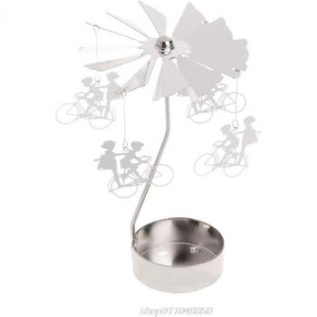 Bougie chauffe-plat carrousel en métal D04 20