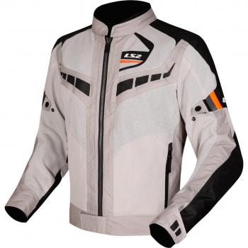 Blouson LS2 Garda Air Light Grey/Black/Orange – Taille L