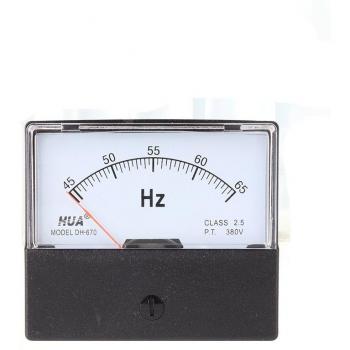Dispositivo DH‑670: Medidor de Frecuencia AC (45–55 Hz / 45–65 Hz / 55–65 Hz)