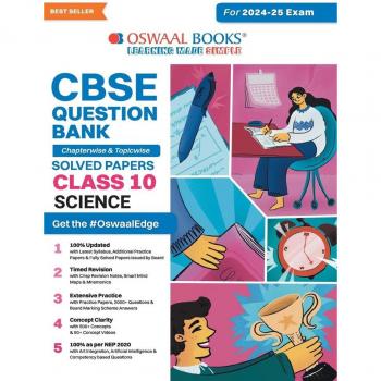 Oswaal CBSE Question Bank Class 10 Science Chapterwise and Topicwise Solved Papers For Board Exams 2025