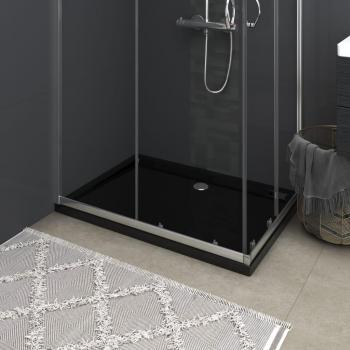 VidaXL Rectangular ABS Shower Base Tray Black 70x100 cm