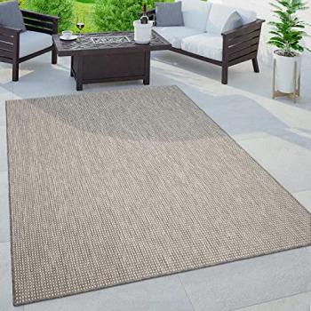 Gris boho moucheté pour extérieur – tapis 80 × 250 cm