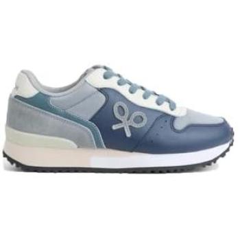 Silbon Leder Laufschuh Sport für Herren, Farbe Blau, Größe 45