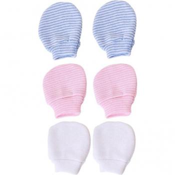 Gants tricotés pour bébé, 3 paires, simples et mignons