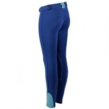 QHP Pantalones de equitación infantil (cobalto, 140)