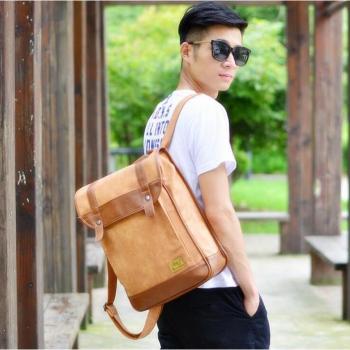 X‑Online 031817 – Stylischer Schultaschen‑Rucksack aus Leder, neu 2017/18