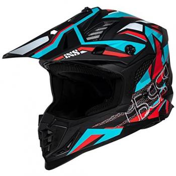 Casco Cross IXS 363 2.0 Nero Opaco Blu Rosso L