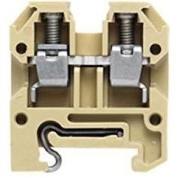 Conector de Carril DIN Weidmüller Marrón Estándar con Tapa a Tornillo