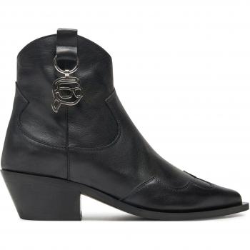Kansas Nft Zip Bottines en noir par Karl Lagerfeld