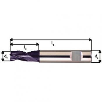 Fresa Integral 3Z TiAIN Ø4,50 mm – Corte 8 mm, Longitud 38 mm