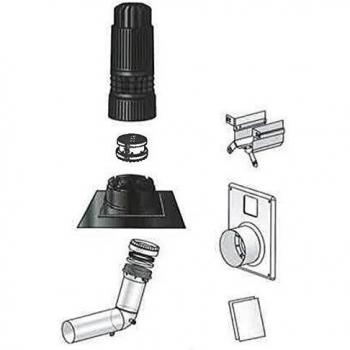 Kit Ubbink Renolux Ø80 Ocre con Sistema Estanco C3/C9 – 184445