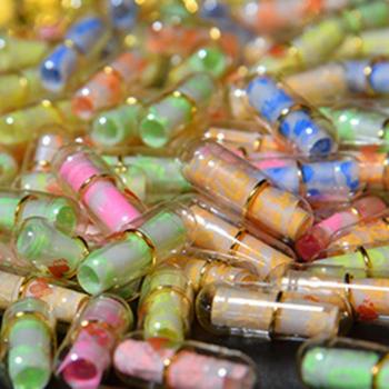 50pcs Clear Mini Love Message Bottles