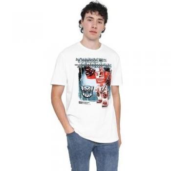 Men’s 4XL White Transformer Blaster Box 40th Anniversary Tee