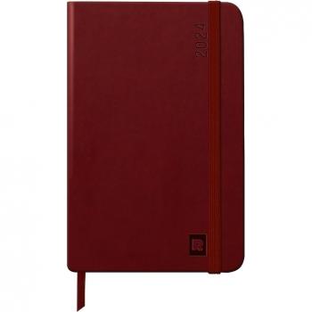 Webplanner 2024 en Tamaño A6, Cuadrícula Vertical – Rhodia 194142C Burdeos (10×15)