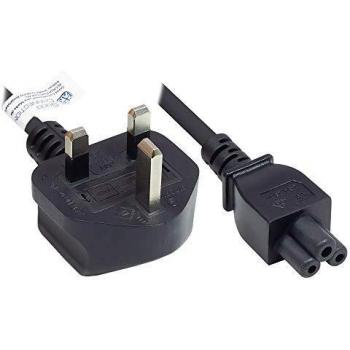 C5 Power Cable UK Type G, 3A, ASTA, 1.8m, Black