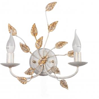 Ivory 2-Light Metal Wall Fixture