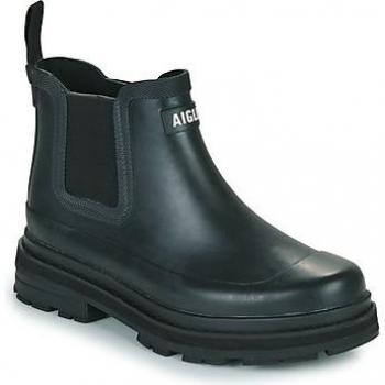 Aigle Women's Low Ankle Boots Soft Rain in Black