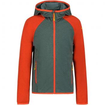 Abrigo polar Icepeak Keota verde naranja para niño