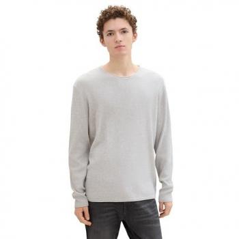 Tom Tailor Pullover Denim Grigio Chiaro 1XL