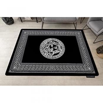 Hampton Greek Medusa Black Rug 80x150 cm