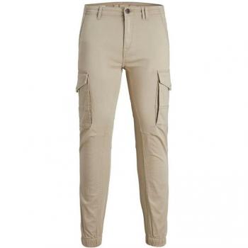 Pantalón de trabajo Jack & Jones Paul Flake, tono Crockery, corte slim tappered