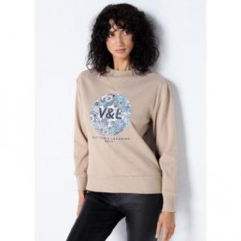 Victorio & Lucchino sweat-shirt femme à motif floral
