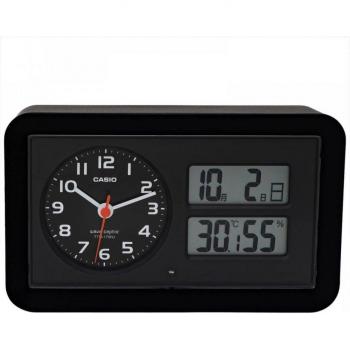 Casio TTM‑170NJ – Black Alarm Clock, Radio, Light, Snooze Feature