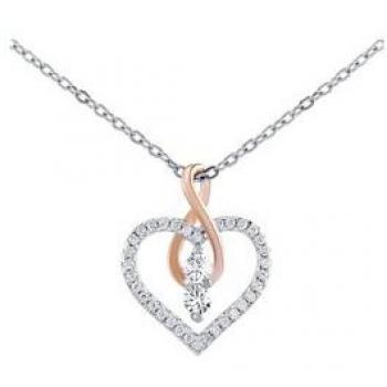 Collana Zirkoni Cuore