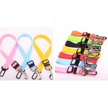 Cinturón de seguridad para perros, correa de nailon ajustable para coche 70x2,5 cm