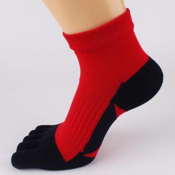 Chaussettes en coton à cinq doigts pour hommes, 5 paires, respirantes pour musculation