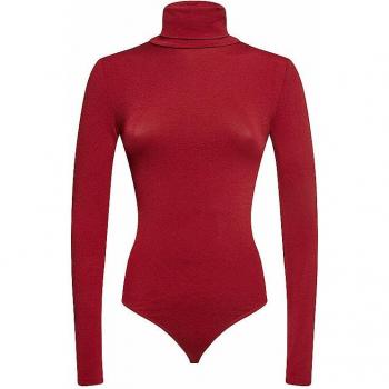 Wolford Body Colorado, cuello cisne, cereza suave, talla S
