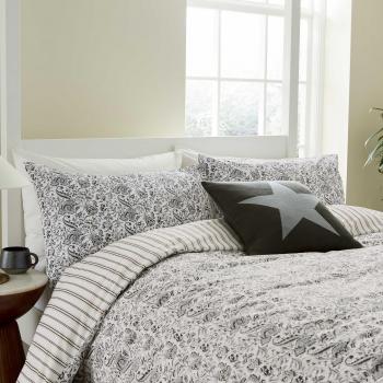 Long Island Byron Grey & Linen Super King Duvet Set