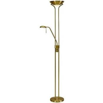 Globo Dimmer‑Deckenfluter Messing matt, 255 W, 1800 mm Höhe