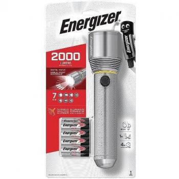 Energizer Vision Metal HD LED Flashlight 2000 Lumens Waterproof 7 Modes